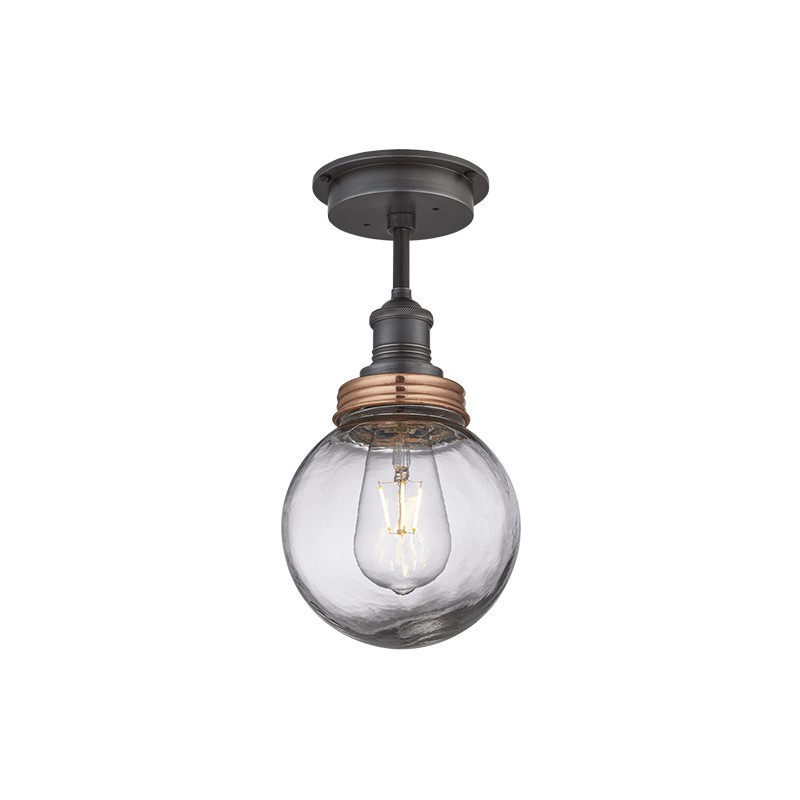 Brooklyn Outdoor & Bathroom Globe Flush Mount  - Industville 