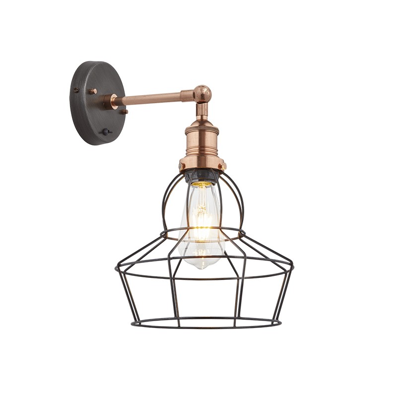 Brooklyn Wire Cage Wall Light Industville