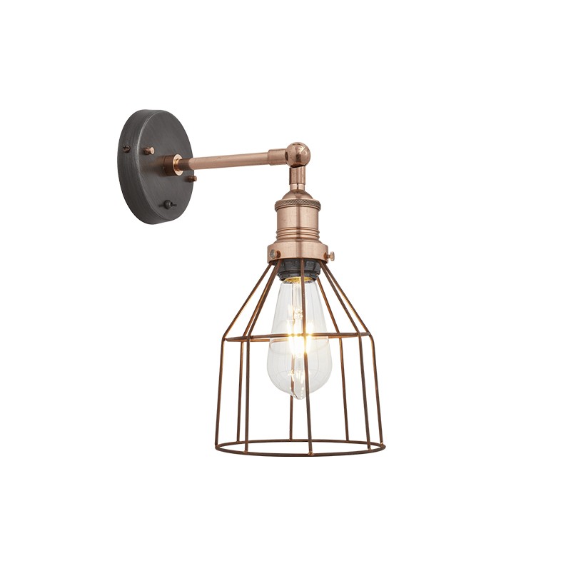 Brooklyn Wire Cage Wall Light Industville