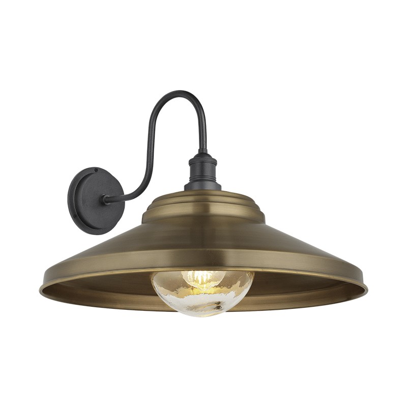 Swan Neck Outdoor & Bathroom Giant Step Wall Light Industville