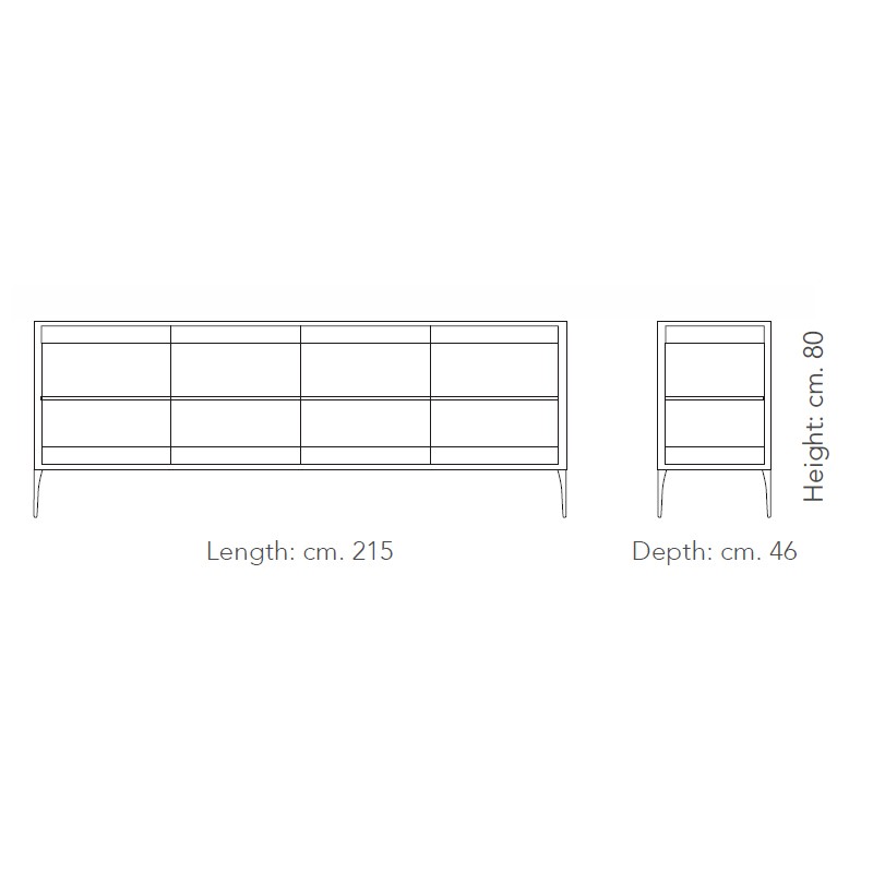 Chiara 4 Doors Sideboard  - Oliver B 