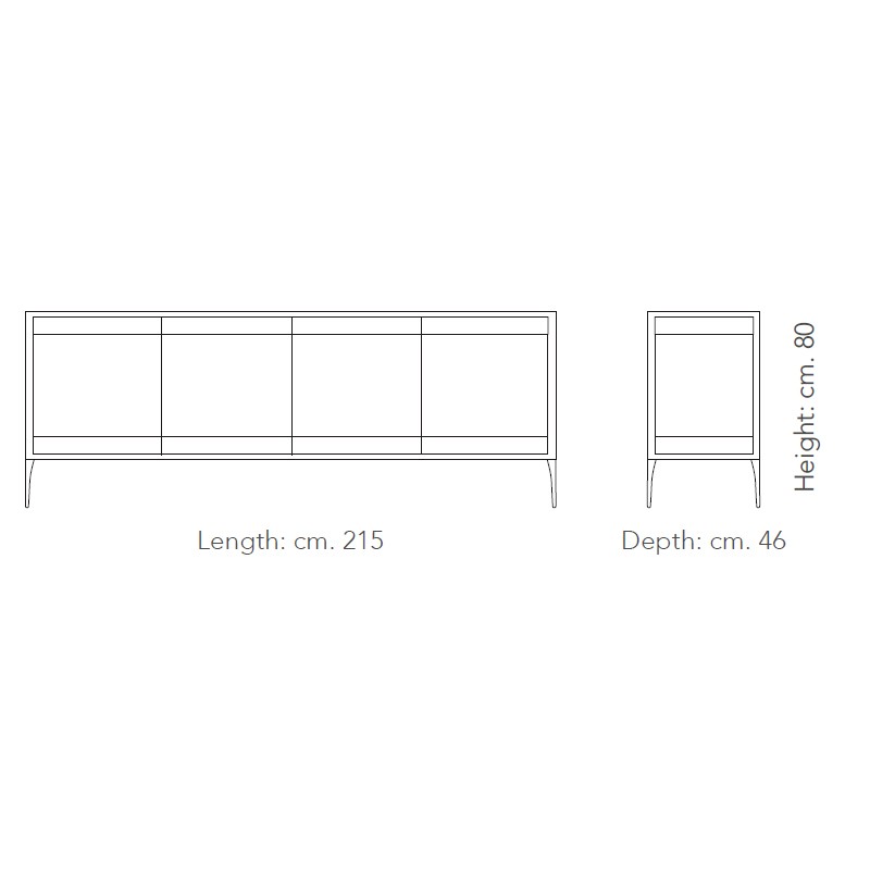 Chiara 4 Doors Sideboard  - Oliver B 