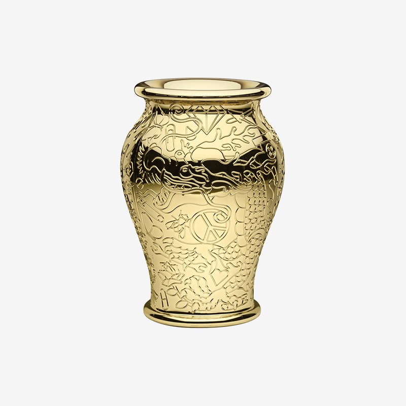 MING PLANTER AND CHAMPAGNE COOLER METAL FINISH Qeeboo