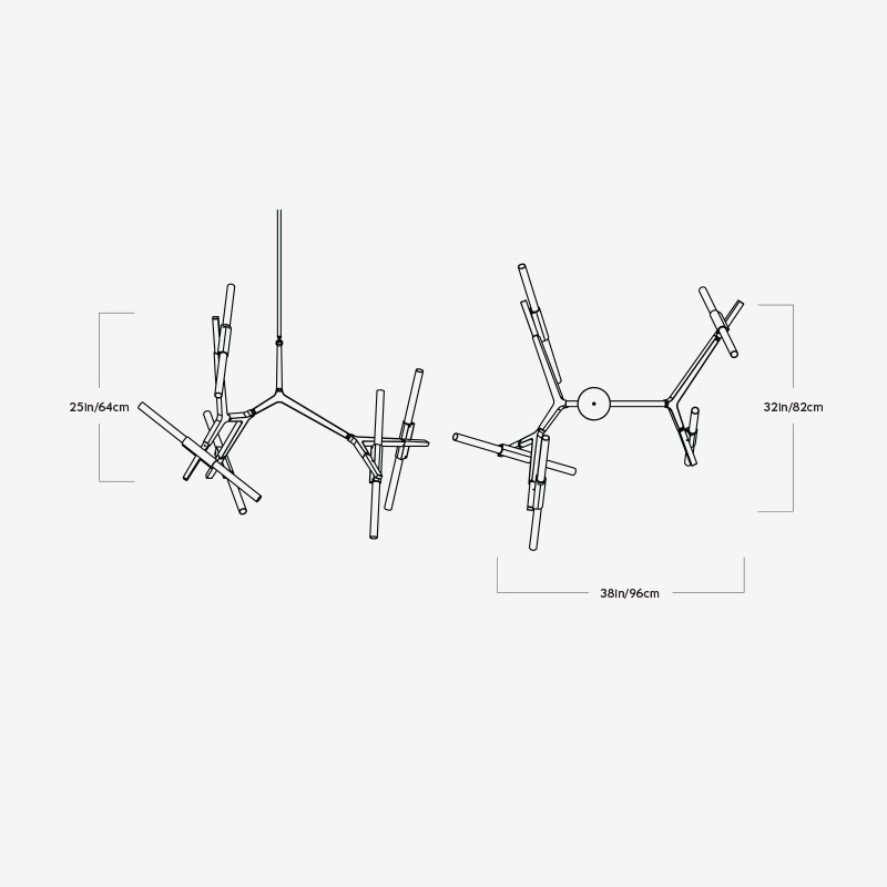 Agnes Chandelier - 10 Lights  - Roll & Hill 