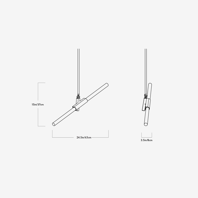 Agnes Pendant - 2 Lights  - Roll & Hill 