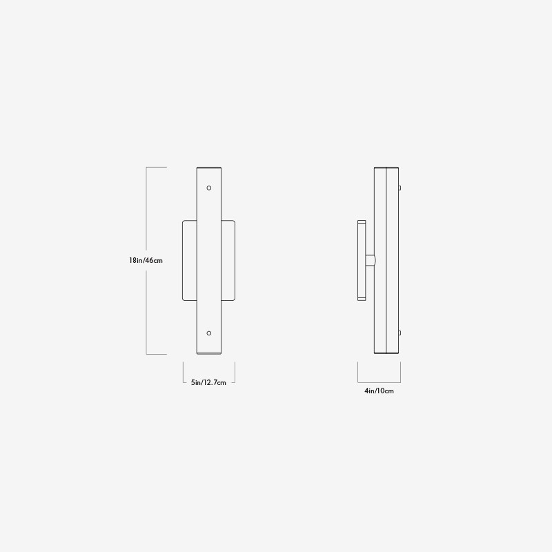 Counterweight Rectangle Sconce  - Roll & Hill 