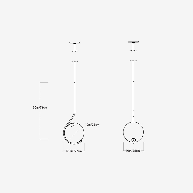 Fiddlehead Pendant  - Roll & Hill 
