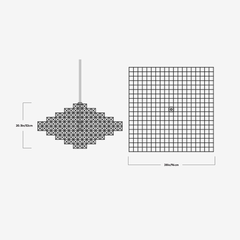 Gridlock Pendant - 7440  - Roll & Hill 