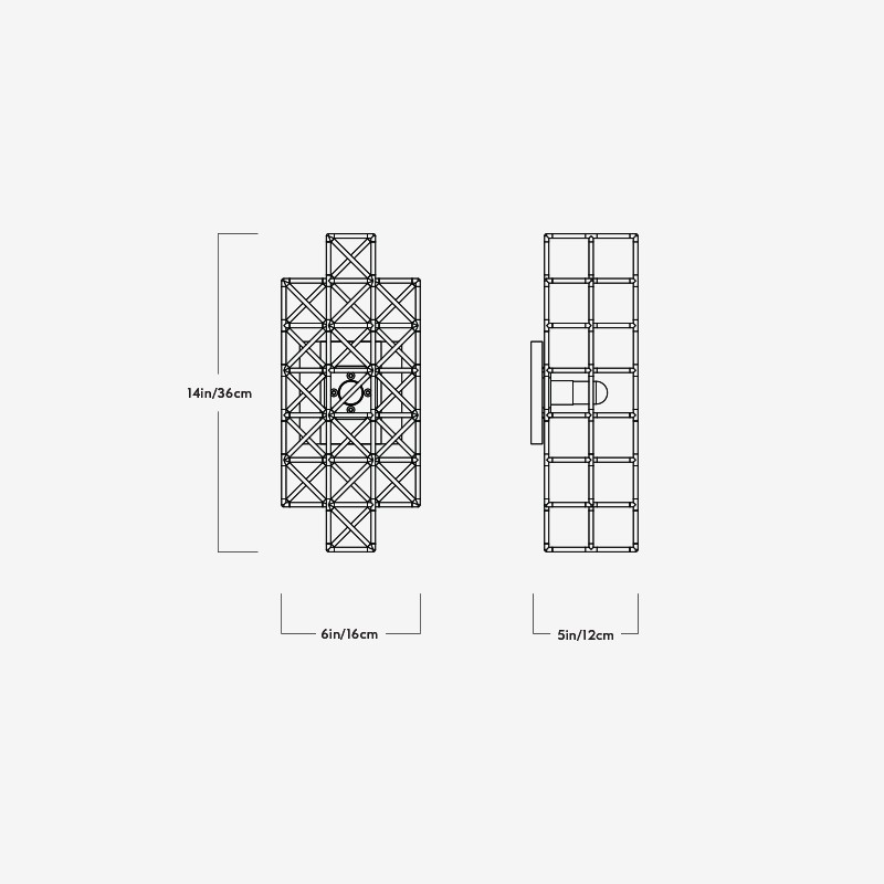 Gridlock Sconce - 193  - Roll & Hill 