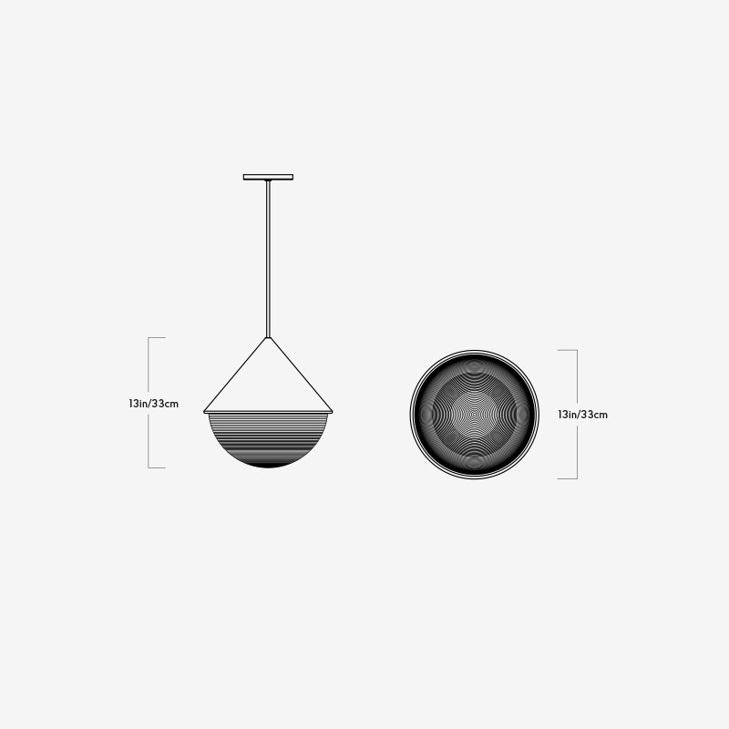 Half & Half Pendant - Hemisphere  - Roll & Hill 
