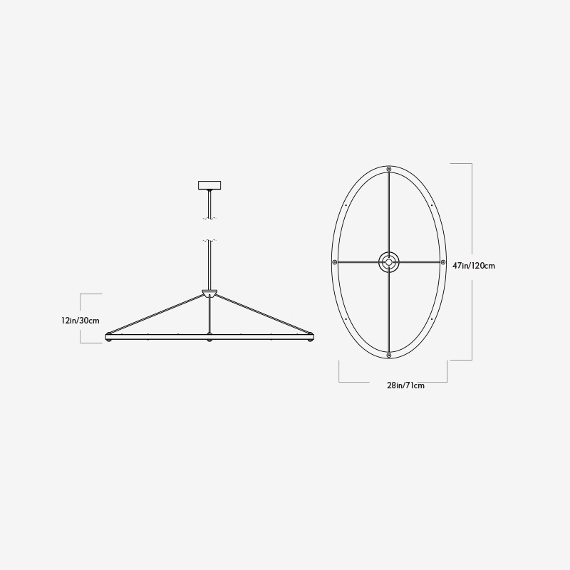 Halo Oval Pendant  - Roll & Hill 
