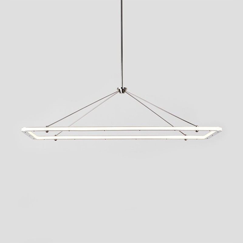 Halo Rectangle Pendant  - Roll & Hill 