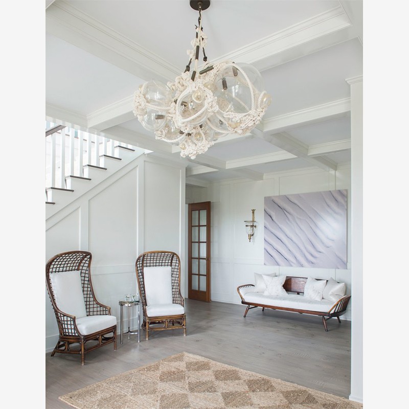 Knotty Bubbles Chandelier - 1 Lg, 6 Sm Bubbles  - Roll & Hill 