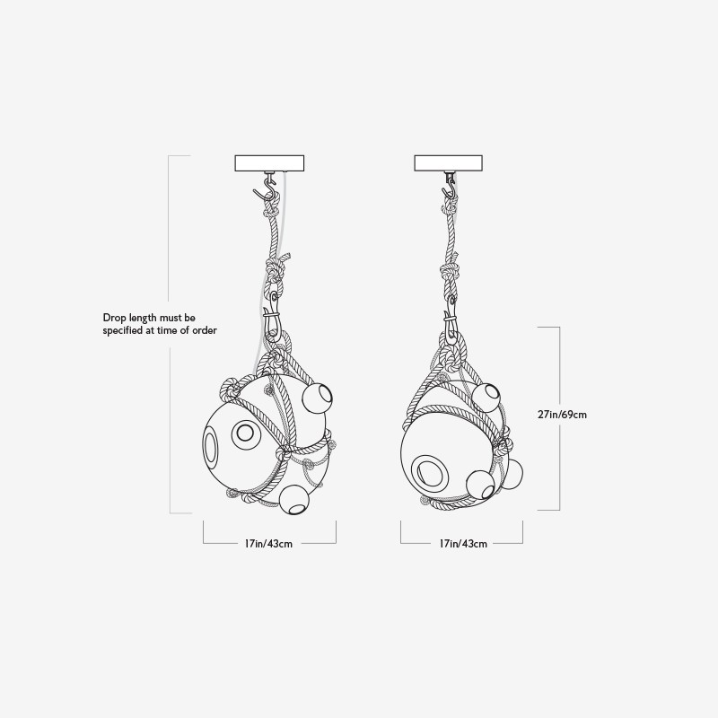 Knotty Bubbles Pendant - Large  - Roll & Hill 