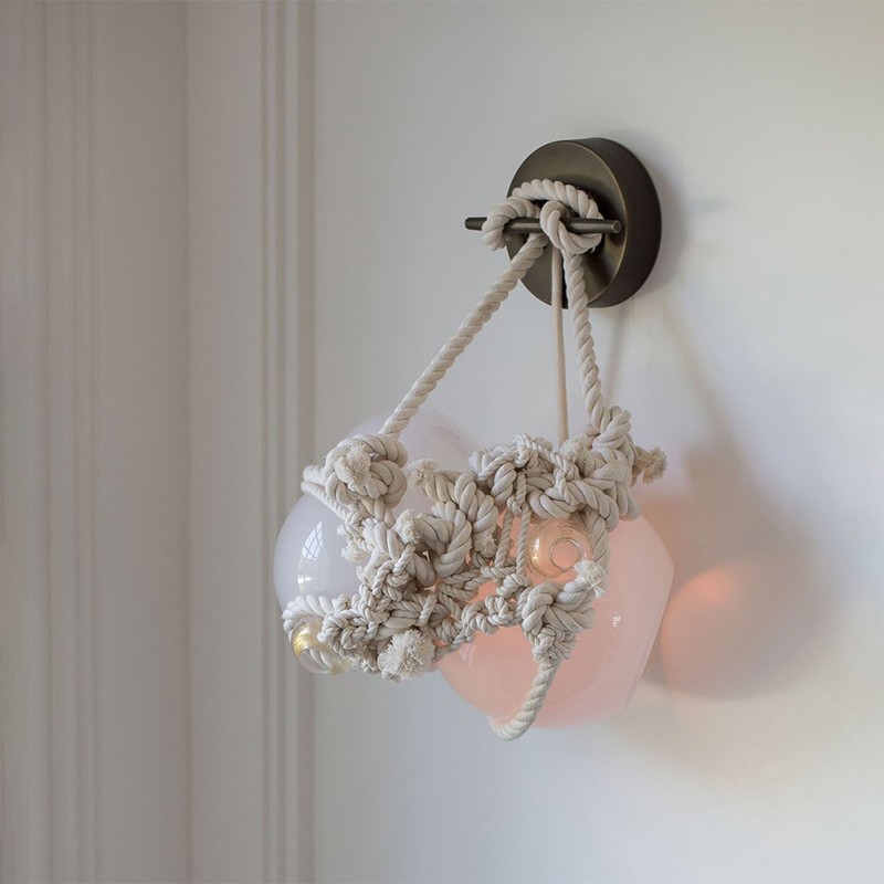 Knotty Bubbles Sconce - Small Roll & Hill