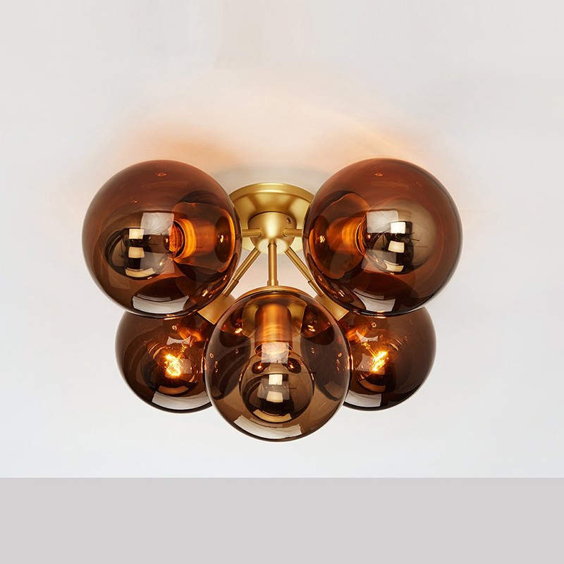 Modo Ceiling Mount - 5 Globes  - Roll & Hill 