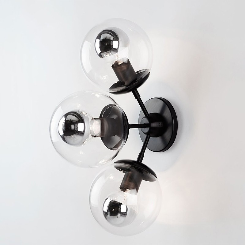 Modo Sconce - 3 Globes Roll & Hill
