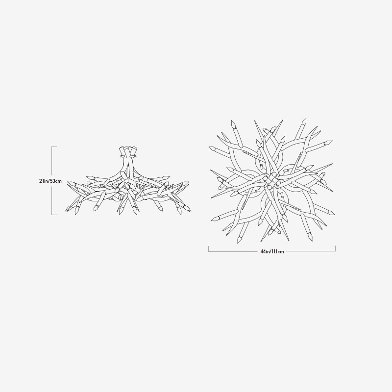 Superordinate Antler Chandelier - 12 Antlers  - Roll & Hill 