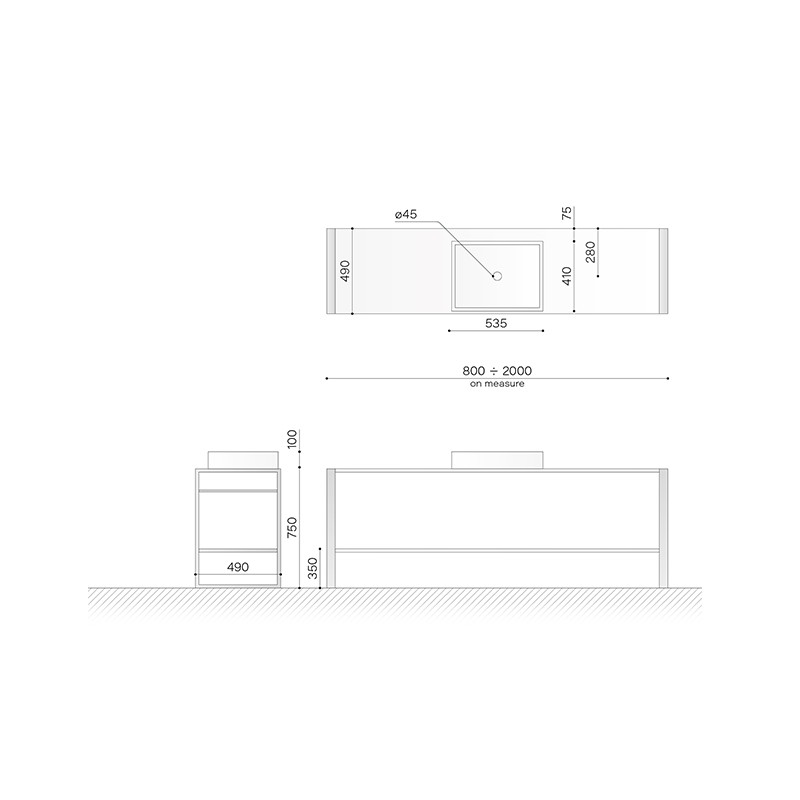 Square Console B1  - Technova 