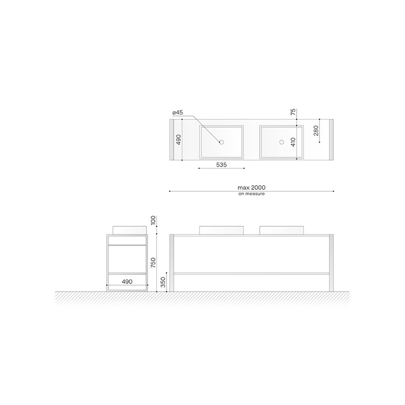 Square Console B2  - Technova 