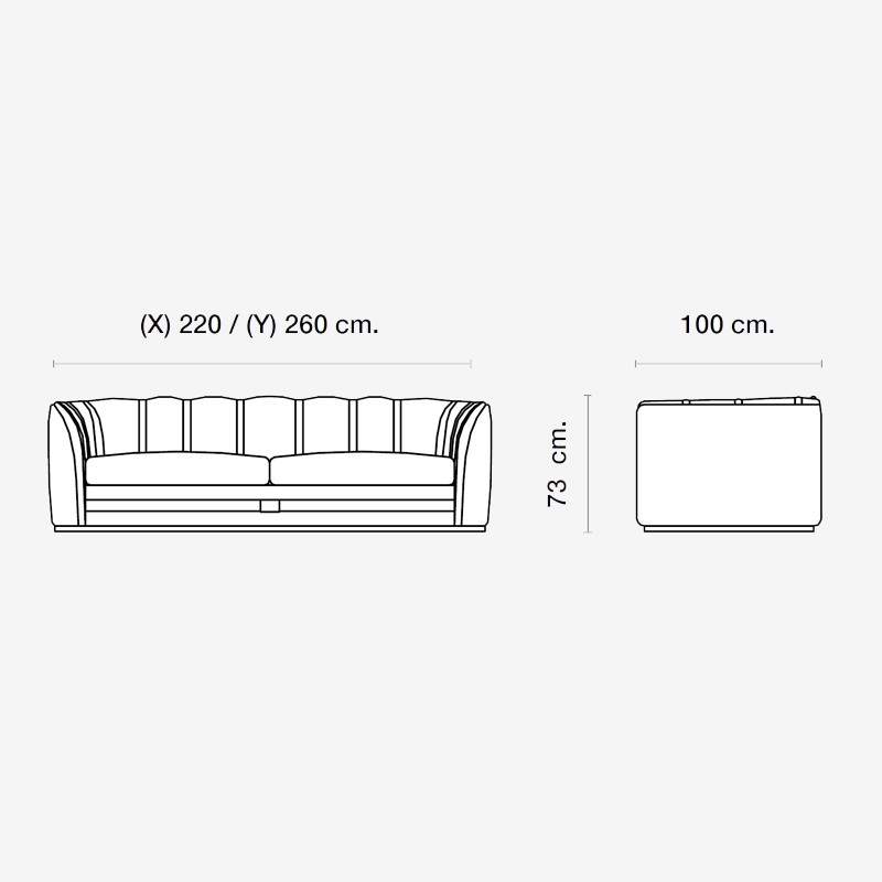 Borghese Sofa  - Villusso 