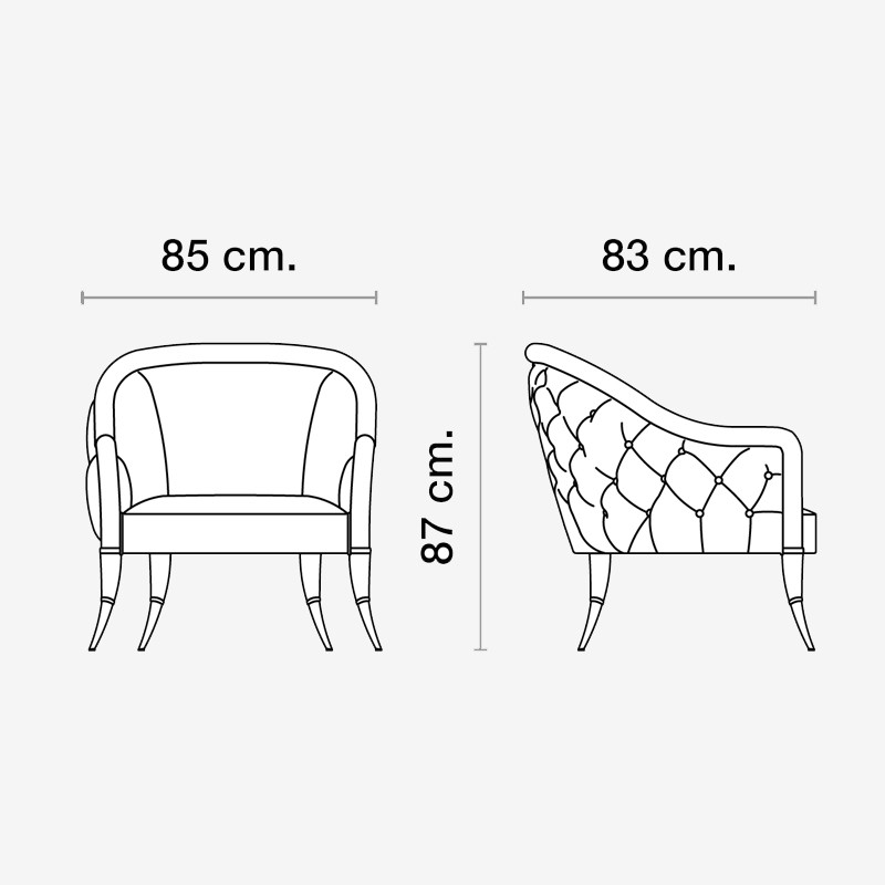 Vittoriale Armchair  - Villusso 