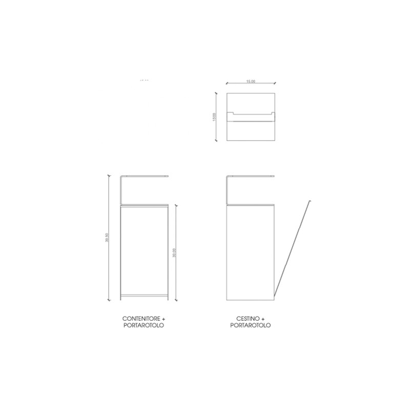 Franz toilet roll holder & storage  - mg12 