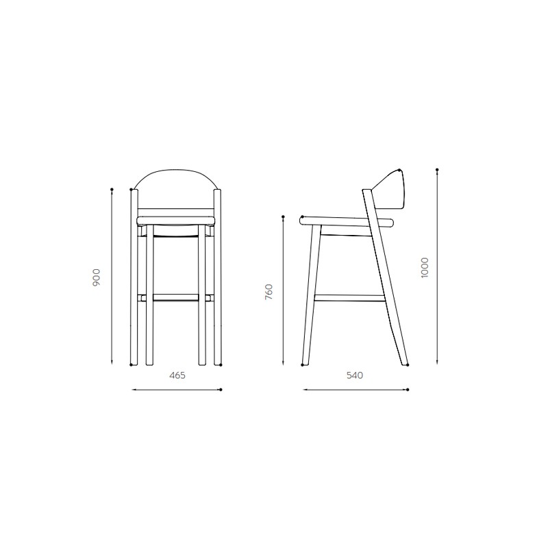 Caravela Bar Stool  - Wewood 