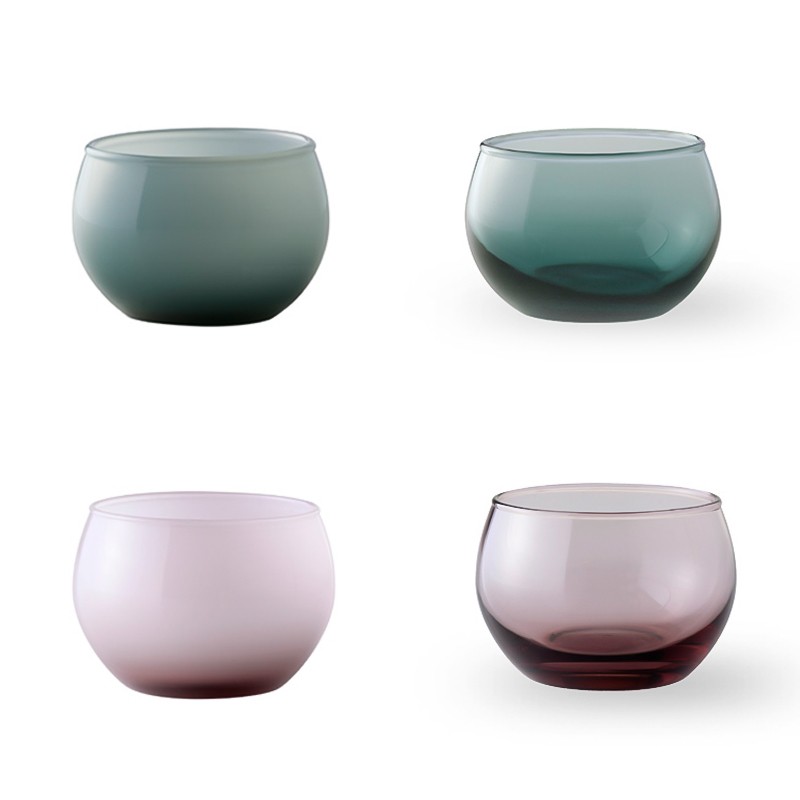 Glass Candle Fall Clear Yellow Wik & Walsøe