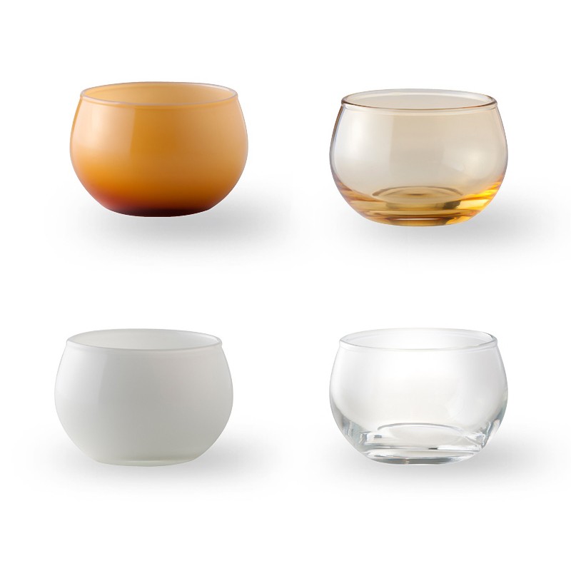 Glass Candle Fall Clear Yellow  - Wik & Walsøe 