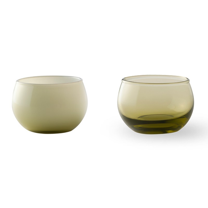 Glass Candle Fall Clear Yellow  - Wik & Walsøe 