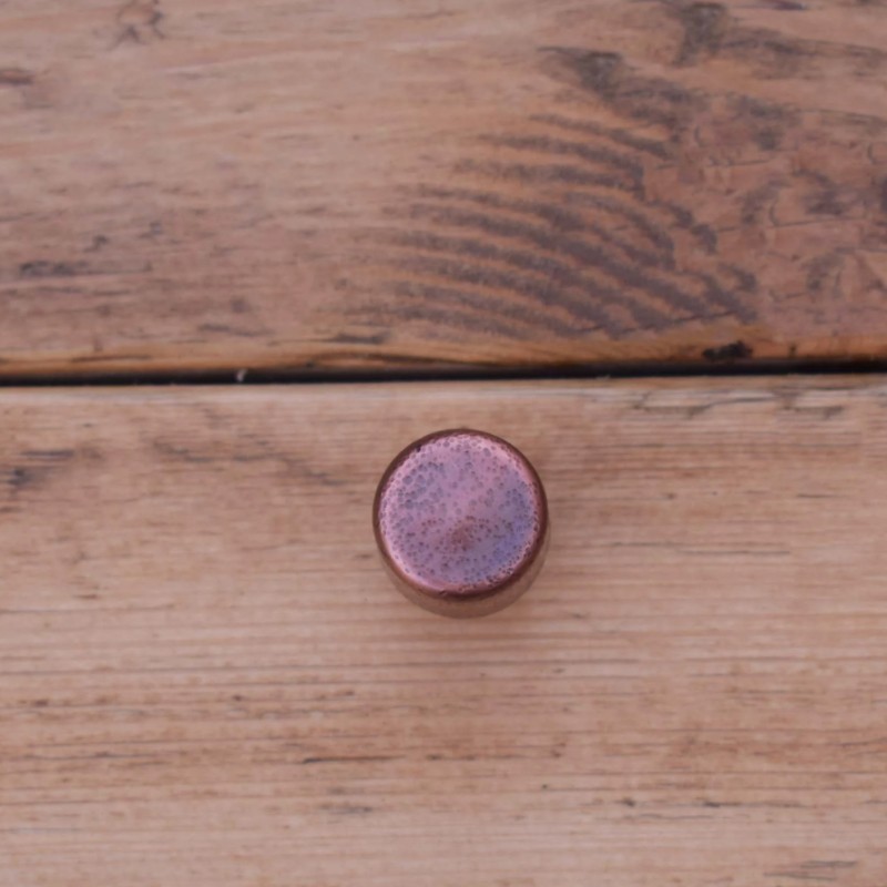 Aged Copper Raised Dimple Knob  - Proper Copper Design 