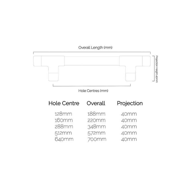 Copper Handle T Shaped Pull  - Proper Copper Design 