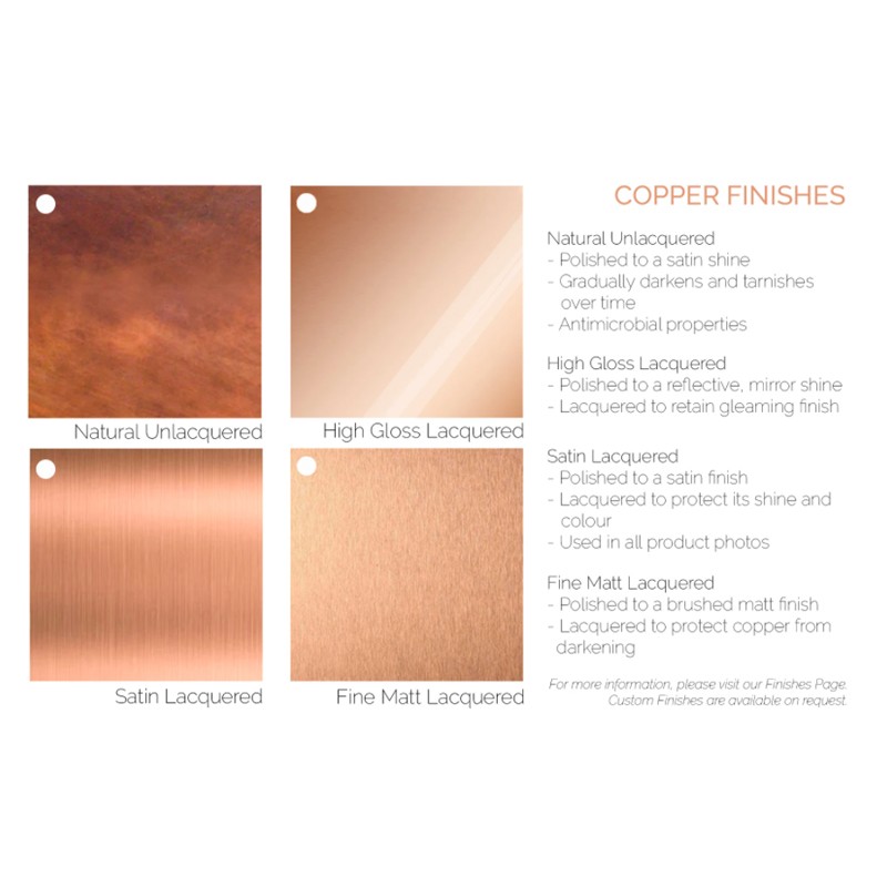 Crome Handle With Copper T Shaped Closed Proper Copper Design