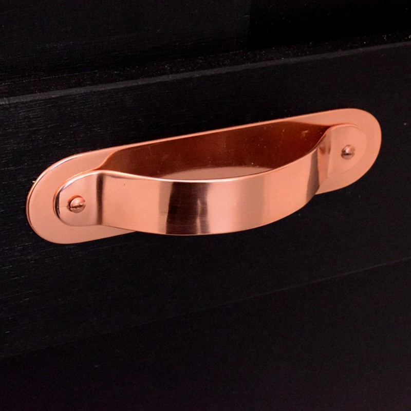 Curved High Polish Handle Proper Copper Design