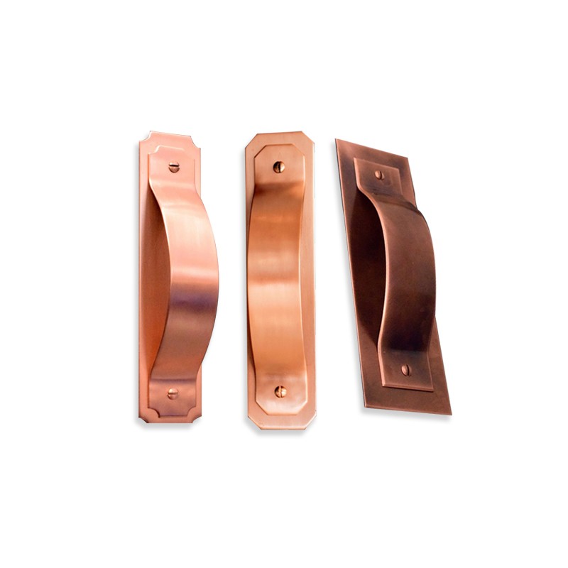 Curved High Polish Handle  - Proper Copper Design 