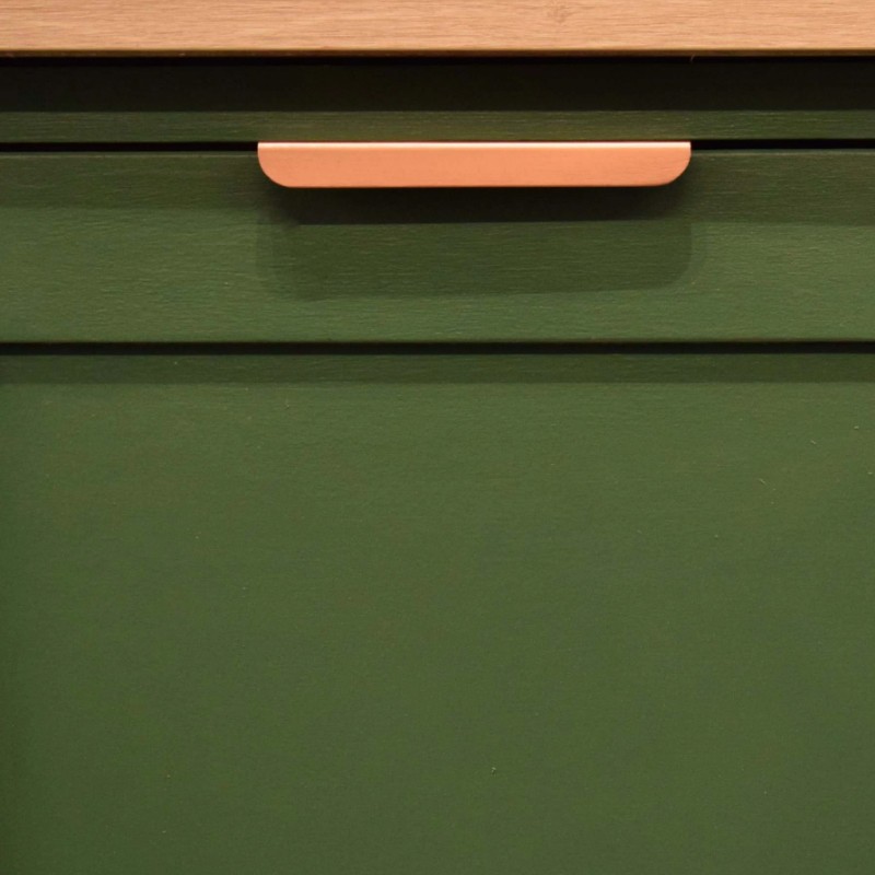 Folded Copper Lip Pull  - Proper Copper Design 