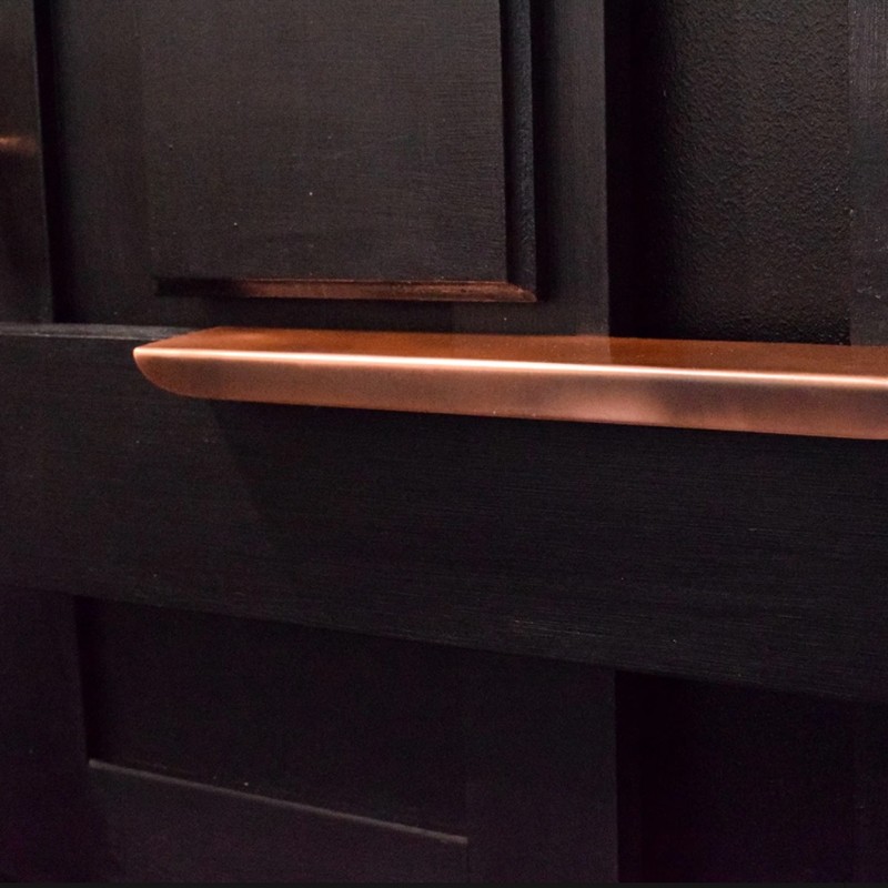 Folded Copper Lip Pull  - Proper Copper Design 