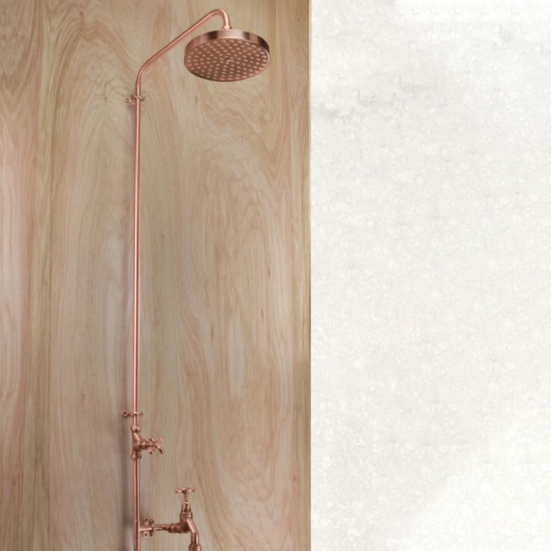 Jardin Pure Copper Outdoor Shower With Garden Tap Proper Copper Design