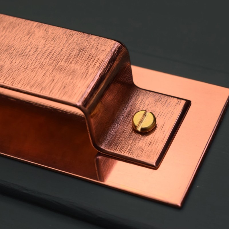 Textured Folded Handle  - Proper Copper Design 