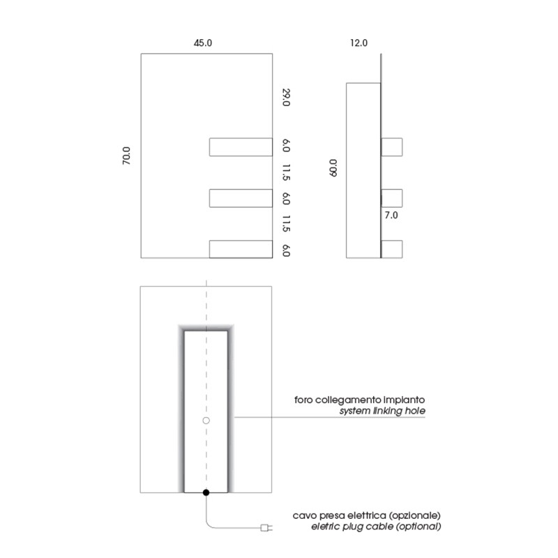 I Geometrici  Rectangle & shelves  - mg12 