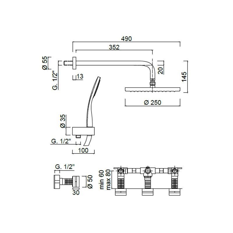 MR0115W2KB  - Rubinetteria Giulini 