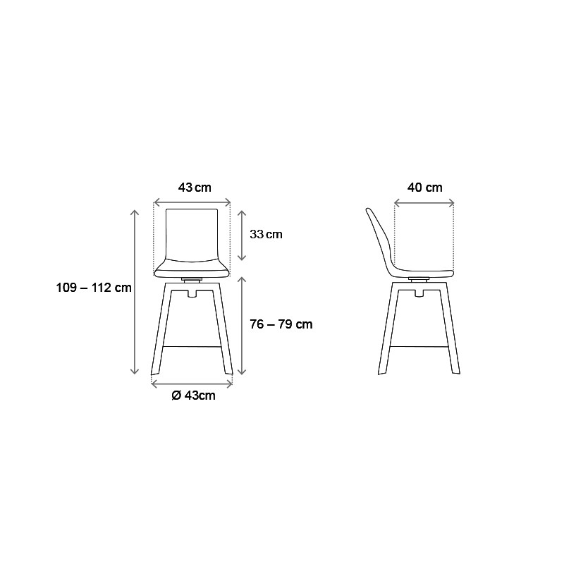 W Cube 6 Stool H  - Wagner 