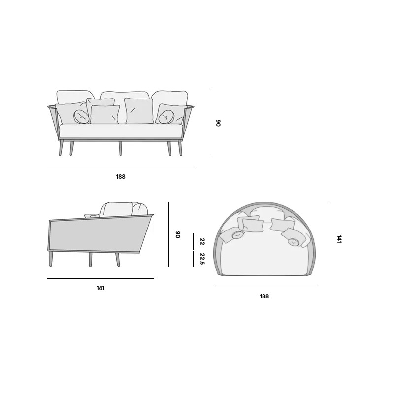Cascade Daybed  - Manutti 
