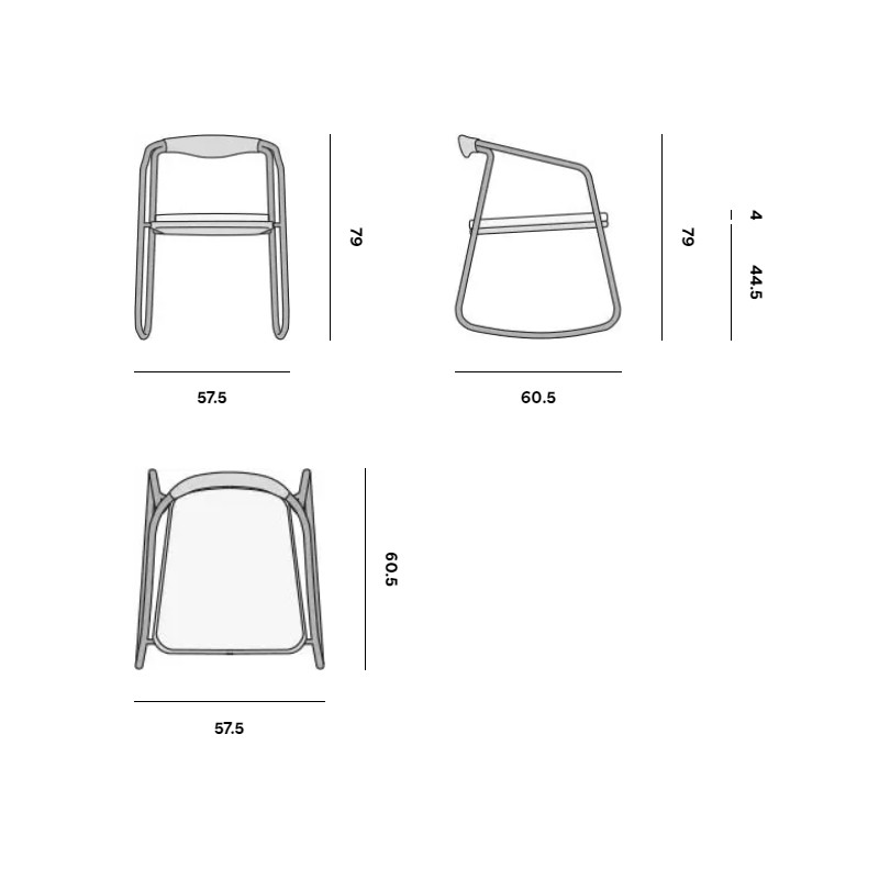 Duo Rocking Chair  - Manutti 