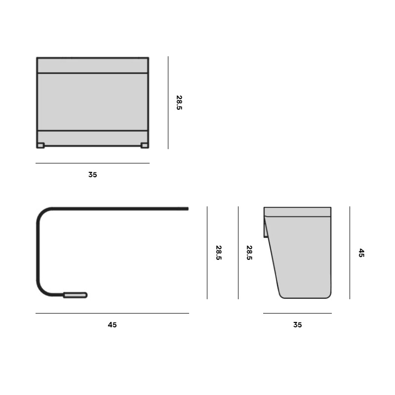 Elements Sidetable 35  - Manutti 