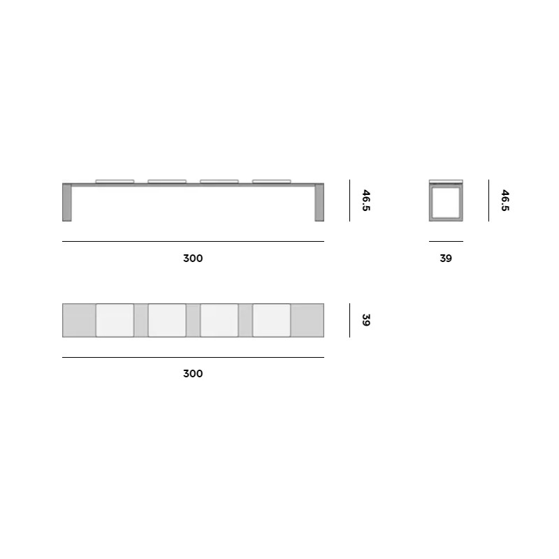 Fuse Bench 300  - Manutti 