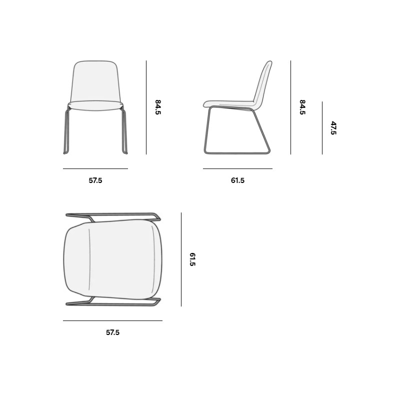 Loop Dining Chair  - Manutti 
