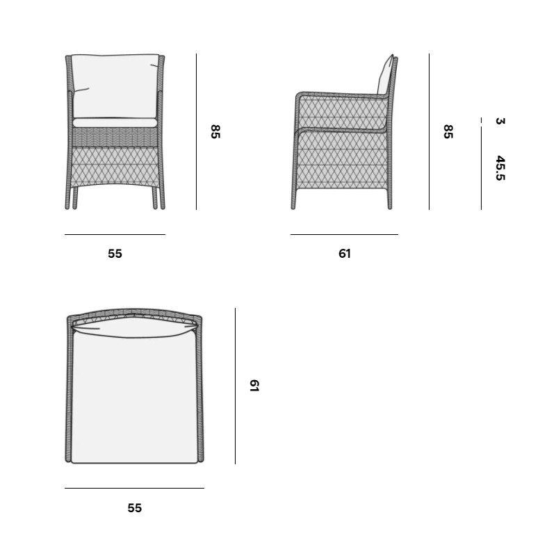 Malibu Chair  - Manutti 