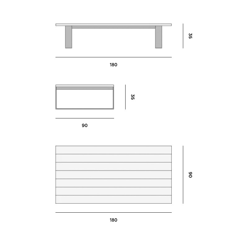 Prato Coffee Table 180  - Manutti 